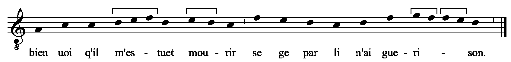 Refrain musical notation